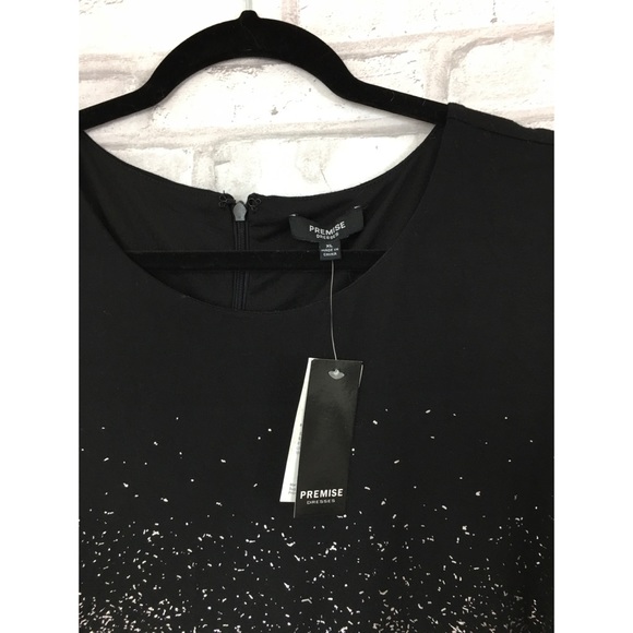 Premise women’s black midi dress size XL - Picture 3 of 7